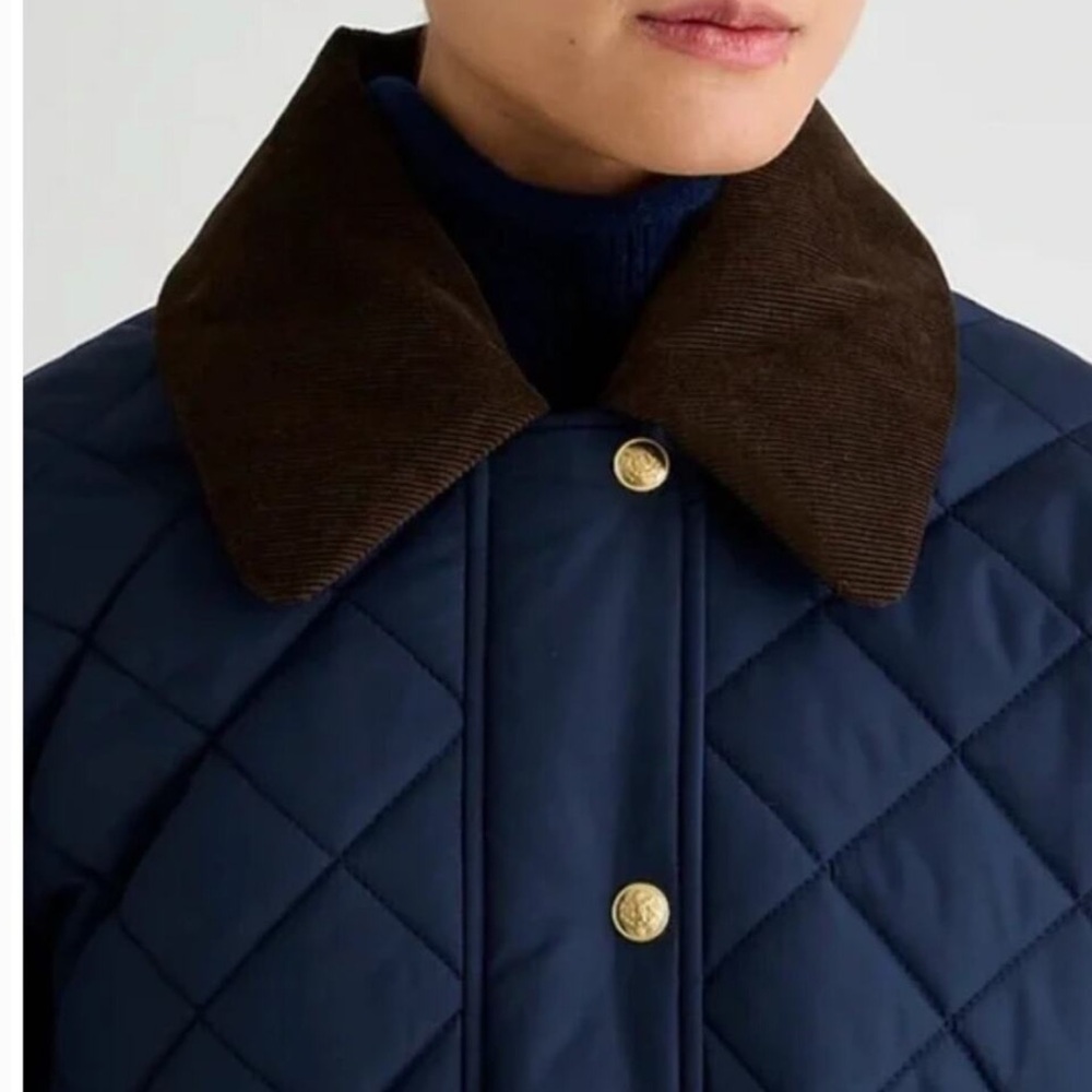J.Crew Heritage quilted Barn Jacket™ with PrimaLoft® in Navy - Large. - Picture 4 of 16